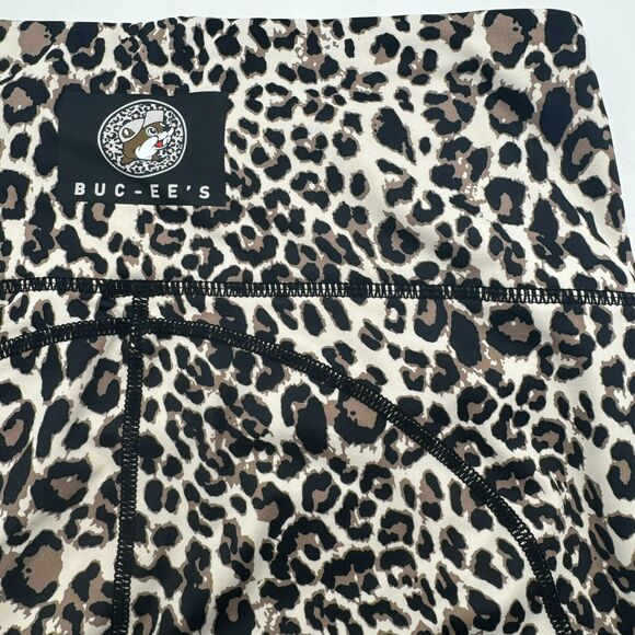 BUC-EE'S | Women's XS Leopard Print Ankle Length Athletic Leggings Pockets Texas - Picture 1 of 8